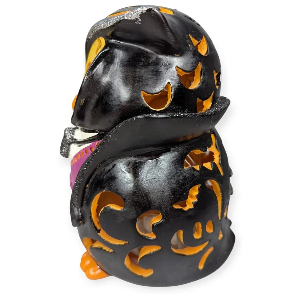 Cracker Barrel Halloween LED Color Changing Owl Decor NIB